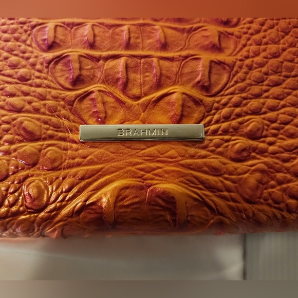 BRAHMIN LORELEI Genuine Crock Embossed Genuine Leather Shoulder Bag - Picture 11 of 16